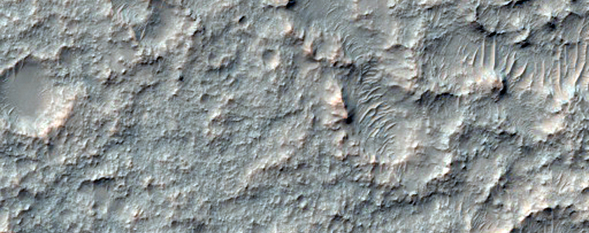 Ridges in Terra Sabaea