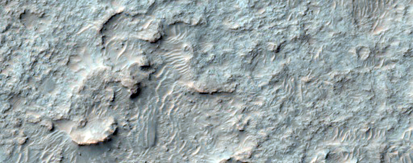 Crater Floor Near Ladon Valles
