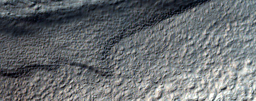 Viscous Flow on Floor and Outer Wall of Crater