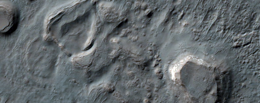 Mounds on Crater Floor Southwest of Shatskiy Crater