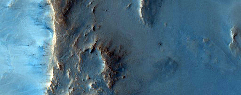 Impact Crater with Diverse Hydrated Minerals