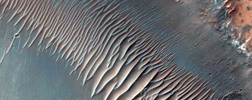 Line of Pits near Eos Chasma