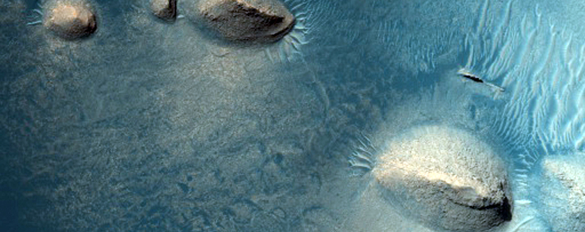 Small Buttes and Dunes in Meridiani Planum