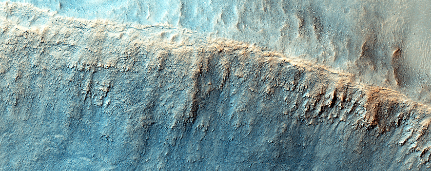 Well-Preserved 6-Kilometer Impact Crater in Northeast Syrtis Major Region