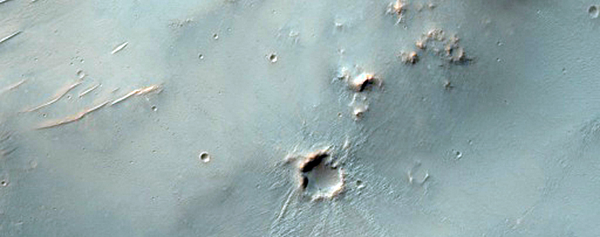 Valleys and East Rim of Huygens Crater
