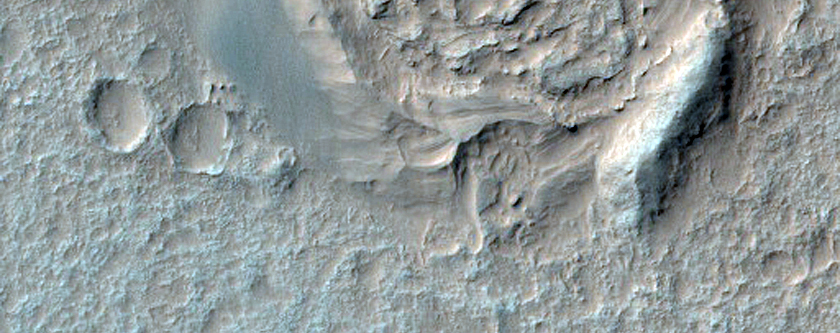 Hills in Coprates Chasma
