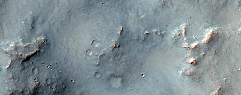 Terrain with Many Valleys West of Newcomb Crater
