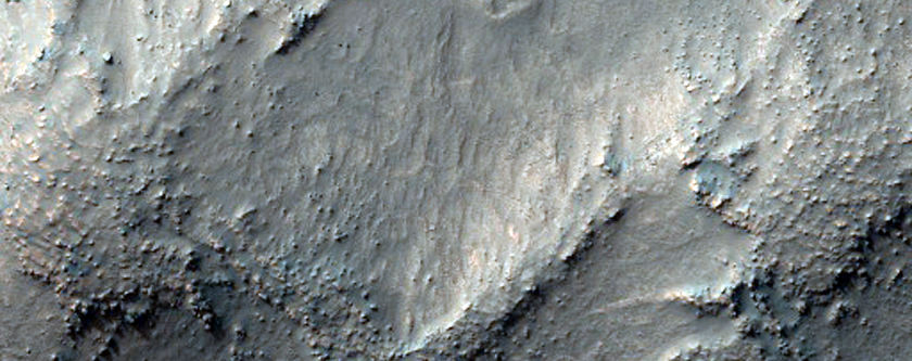 Layered Knob in Northwest Hellas Planitia
