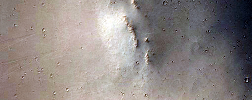 Terrain Near Southern Arabia Terra Crater
