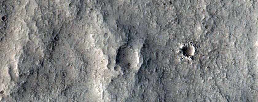 Crater Floor Features in Tempe Terra
