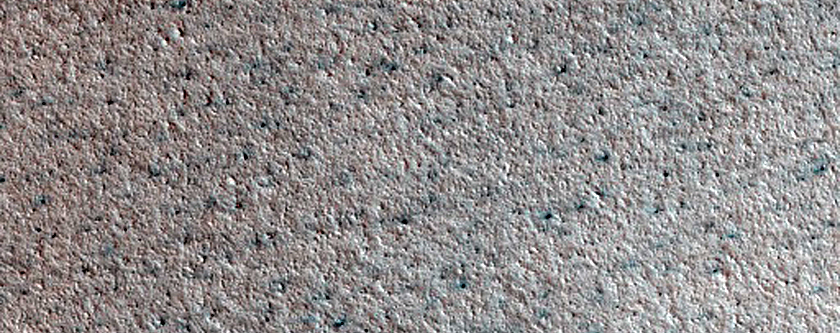 Crater in North Polar Deposits
