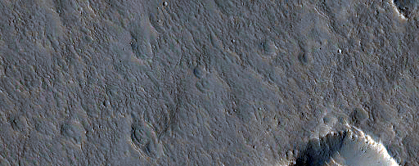 Rows of Cones in Utopia Rupes Region
