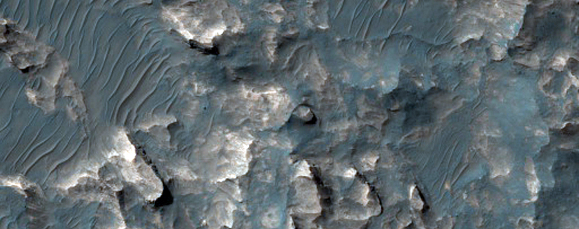 Fan Feature with Light-Toned Elements in Coprates Chasma
