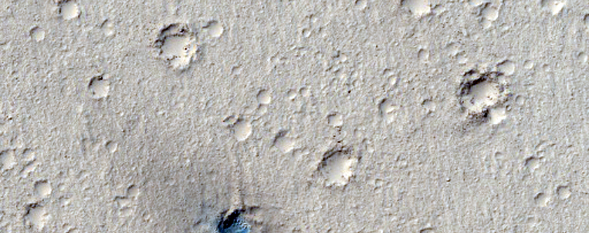 Secondary Crater Chain in Cerberus Region
