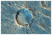 Steinete terrenge vest for Mawrth Vallis