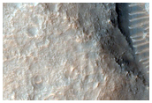 Fan-Shaped Landform at Valley Terminus in Southern Mid-Latitude Basin