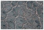 Bright and Dark Fans on Patterned Ground