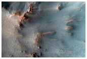 Western Rim of Well-Preserved Impact Crater in Terra Sabaea