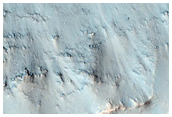 Equator-Facing Slope of Impact Crater