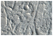Lava Draped Ridge on Western Margin of Echus Chasma