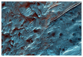 Crater-Retaining Fan-Shaped Landform in Crater in Terra Sabaea