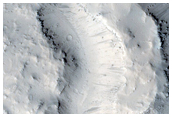 Circular Feature in Athabasca Valles Flood Lava