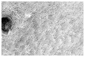 Crater on South Polar Layered Deposits