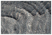 Hollow Arcs in Moreux Crater