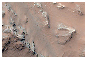Slope Monitoring in Hale Crater Central Peaks