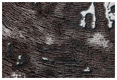 South Pole Residual Cap Monitoring and Circular Depression