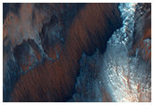 Low Albedo Wall Spurs in Coprates Chasma