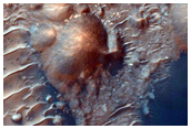 Tyrrhena Terra Crater with Altered Minerals
