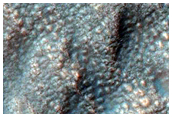 Patterned Ground on Braided Channel Near Steep Scarp