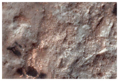 Layered Materials on Floor of Ritchey Crater