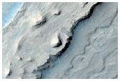 Exposure of Layered Material in Ridge in Meridiani Region