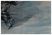 Coprates Region Falling Dunes and Landslide Scarps