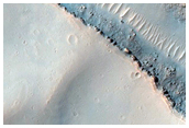 Troughs within East Candor Chasma