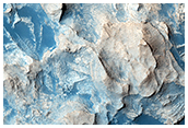 Deposit on Crater Floor in Elysium Region