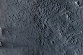 Layered Material in Focas Crater
