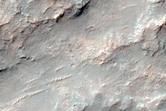 Crater and Valleys East of Huygens Craters
