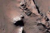 Slope Monitoring in Hale Crater Central Peaks
