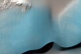 Holden Crater Dune Topography
