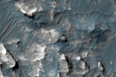 Fan Feature with Light-Toned Elements in Coprates Chasma
