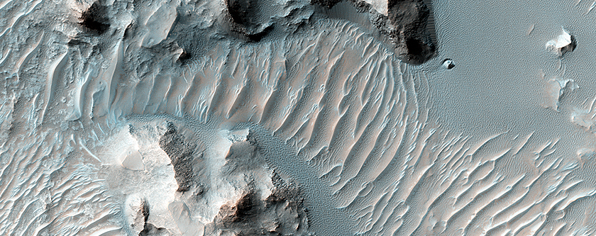 Erosion and Deposition in Schaeberle Crater