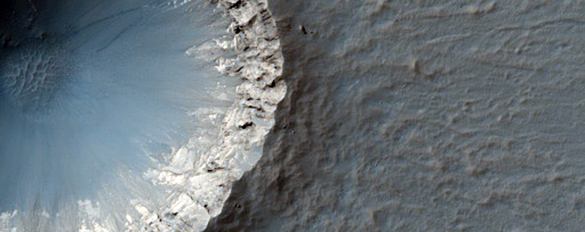 Crater Near Opportunity Landing Site
