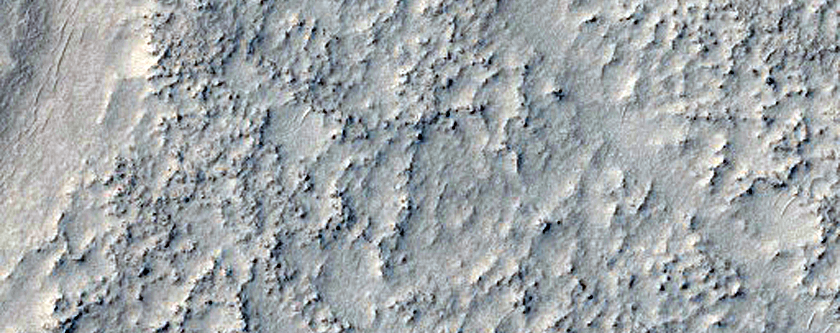 Surface Morphology on Floor of Antoniadi Crater
