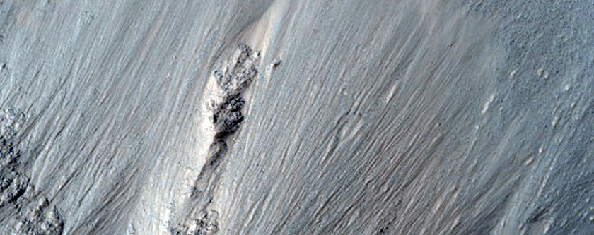 Steep Slopes in Melas Chasma
