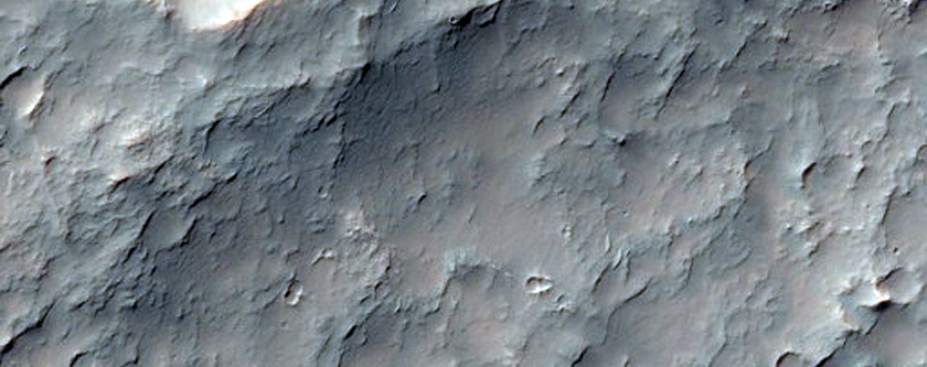 Landforms South of Cross Crater
