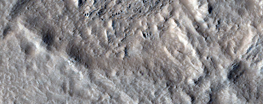 Central Peak of Impact Crater
