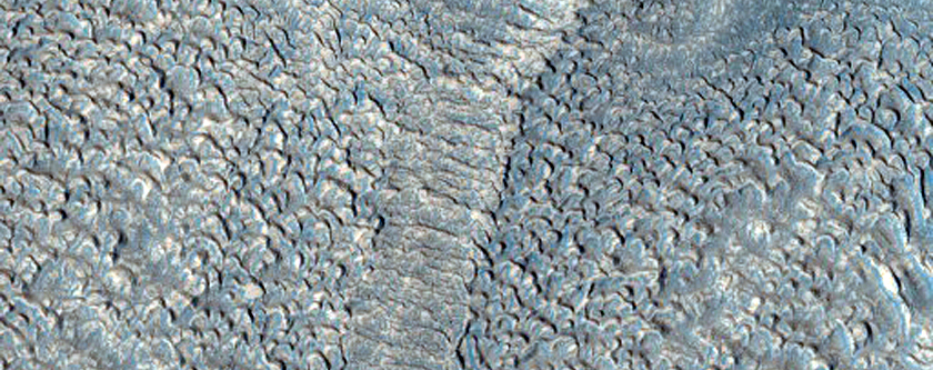 Crevassed Glacier-Like Form in Deuteronilus Mensae
